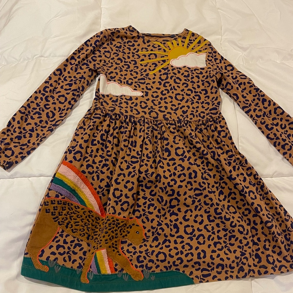 HTF Mini Boden Cheetah dress